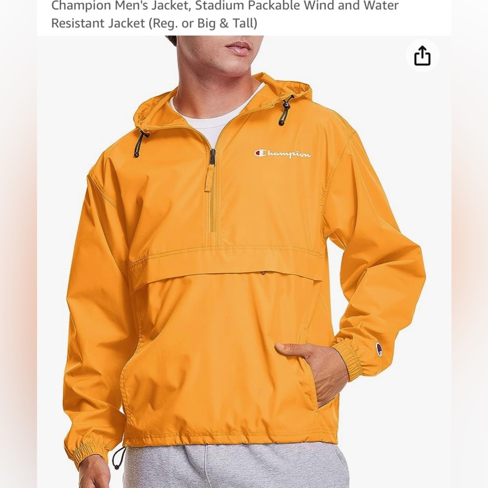 CHAMPION Unisex Water and rain resistant jacket